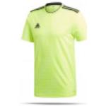 Neongrüne adidas Condivo T-Shirts aus Jersey für Herren Größe M 