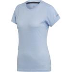 Blaue Kurzärmelige adidas Terrex Nachhaltige T-Shirts aus Polyester für Damen Größe M 