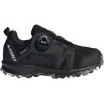 Reduzierte Schwarze adidas Terrex Agravic Trailrunning Schuhe Schnürung wasserdicht Größe 31 