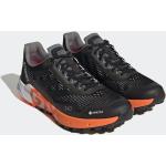 Schwarze adidas Terrex Agravic Flow Gore Tex Trailrunning Schuhe aus Mesh wasserdicht für Herren Größe 45 