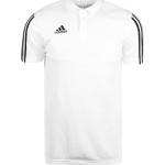 Weiße Klassische adidas Herrenpoloshirts & Herrenpolohemden aus Baumwolle Größe S 