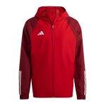 Rote adidas Tiro 23 Sportjacken & Trainingsjacken aus Polyester Größe XXL 