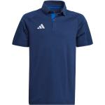 Blaue adidas Tiro 23 Herrenpoloshirts & Herrenpolohemden aus Baumwolle 