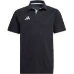 Schwarze adidas Tiro 23 Herrenpoloshirts & Herrenpolohemden aus Baumwolle 