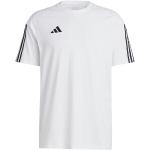Weiße Kurzärmelige adidas Tiro 23 T-Shirts aus Baumwolle Größe M 