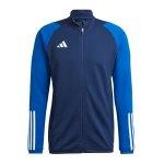 Blaue Atmungsaktive adidas Tiro 23 Sportjacken & Trainingsjacken aus Polyester Größe M 