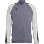 Graue adidas Tiro 23 Sportjacken & Trainingsjacken aus Polyester Größe M 