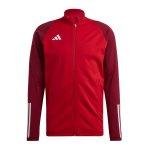 Rote Atmungsaktive adidas Tiro 23 Sportjacken & Trainingsjacken aus Polyester Größe 3 XL Große Größen 