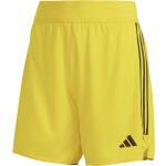 Gelbe Atmungsaktive adidas Tiro 23 Trainingsshorts aus Polyester für Damen Größe XS 