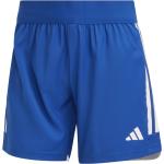 Blaue Atmungsaktive adidas Tiro 23 Damensporthosen & Damentrainingshosen aus Polyester Größe L 