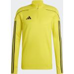 Gelbe Langärmelige Atmungsaktive adidas Tiro 23 Stehkragen Sportbekleidung aus Polyester Größe XS 