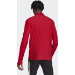Rote Langärmelige Atmungsaktive adidas Tiro 23 Stehkragen Sportshirts aus Polyester Größe XS 