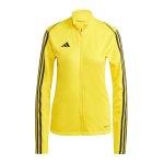 Gelbe Atmungsaktive adidas Tiro 23 Damensportjacken & Damentrainingsjacken aus Polyester Größe XXL 