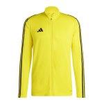 Gelbe Atmungsaktive adidas Tiro 23 Sportjacken & Trainingsjacken aus Polyester Größe XS 
