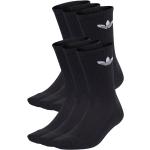 Adidas Trefoil Cushion Crew Socken, 6 Paar Socken schwarz