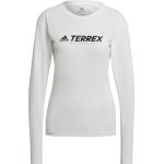 Reduzierte Beige Langärmelige adidas Terrex Damensportshirts aus Polyester Größe XS 