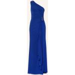 Blaue Ärmellose Adrianna Papell Partykleider aus Jersey für Damen Größe XS 