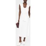 Reduzierte Elfenbeinfarbene Ärmellose Maxi V-Ausschnitt Maxikleider & lange Kleider aus Viskose für Damen Größe XL 