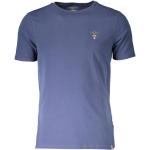 Blaue Kurzärmelige AERONAUTICA MILITARE T-Shirts für Herren Größe XXL 