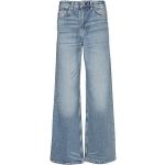 Hellblaue Klassische Baggy Jeans aus Elastan für Damen Größe XXL 