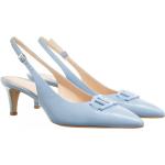 Blaue Elegante Aigner High-Heel Pumps aus Leder für Damen Größe 39 