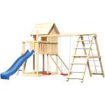 Blaue Akubi Spielhäuser mit Leiter 
