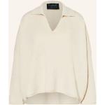Alanui Pullover "A" Finest Knit Polo Mit Cashmere beige