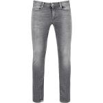Graue Streetwear ALBERTO Slim Jeans aus Elastan für Damen 