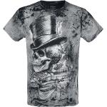 Schwarze Streetwear Alchemy England Rundhals-Auschnitt T-Shirts Länder aus Baumwolle für Herren Größe 3 XL Große Größen 