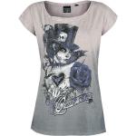 Rosa Blumen Streetwear Alchemy England T-Shirts Länder aus Baumwolle für Damen Größe 4 XL Große Größen 