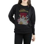 Alice In Wonderland, Damen, Pullover, Poster Sweatshirt, Schwarz, (M)