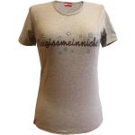 Hellgraue Almgwand T-Shirts für Damen 