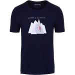 Dunkelblaue Almgwand T-Shirts für Herren Größe M 