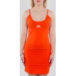 Reduzierte Orange Alpha Industries Inc. Logo Damenkleider Orangen Größe L 
