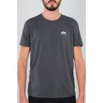 Reduzierte Graue Alpha Industries Inc. Logo T-Shirts für Herren Größe XXL 