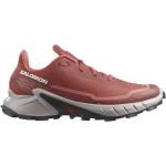 Reduzierte Rote Salomon Alphacross Trailrunning Schuhe atmungsaktiv für Damen Größe 40 