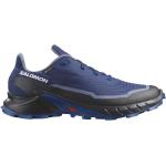 Reduzierte Blaue Salomon Alphacross Trailrunning Schuhe atmungsaktiv für Herren Größe 44 