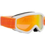 Alpina Carat D Multimirror Kinderskibrille (811 weiÃ/orange, Scheibe: MULTIMIRROR, orange)