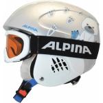 Alpina Carat Set Skihelm inklusive Skibrille (48-52 cm, 80 ice bear inkl. Ruby S white)