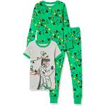 Grüne Star Wars Kinderpyjamas & Kinderschlafanzüge Tiere für Jungen 