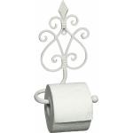 Weiße Toilettenpapierhalter aus Eisen 