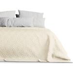Reduzierte Cremefarbene Tagesdecken & Bettüberwürfe aus Polyester 220x240 cm 