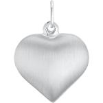 Silberne Amor Herzanhänger aus Silber für Damen 