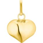 Gelbe Romantische Amor Ringe mit Herz aus Gold für Damen zur Party 