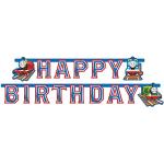 Amscan 552163 - Partykette Happy Birthday Thomas und seine Freunde, Papier, 184 x 15,5 cm, Girlande, Hängedekoration, Geburtstag