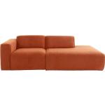 Orange Minimalistische Andas Zweisitzer-Sofas Orangen aus Cord 