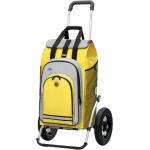 Gelbe Einkaufstrolleys & Einkaufswagen aus Polyester klappbar für Damen 