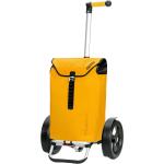 Gelbe Einkaufstrolleys & Einkaufswagen aus Polyester wasserdicht für Damen 