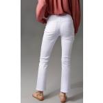 Weiße Casual ANISTON Bootcut Jeans aus Denim maschinenwaschbar für Damen Größe S 