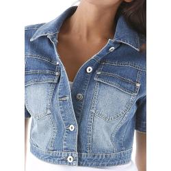 Aniston CASUAL Jeansjacke, in Used-Washung